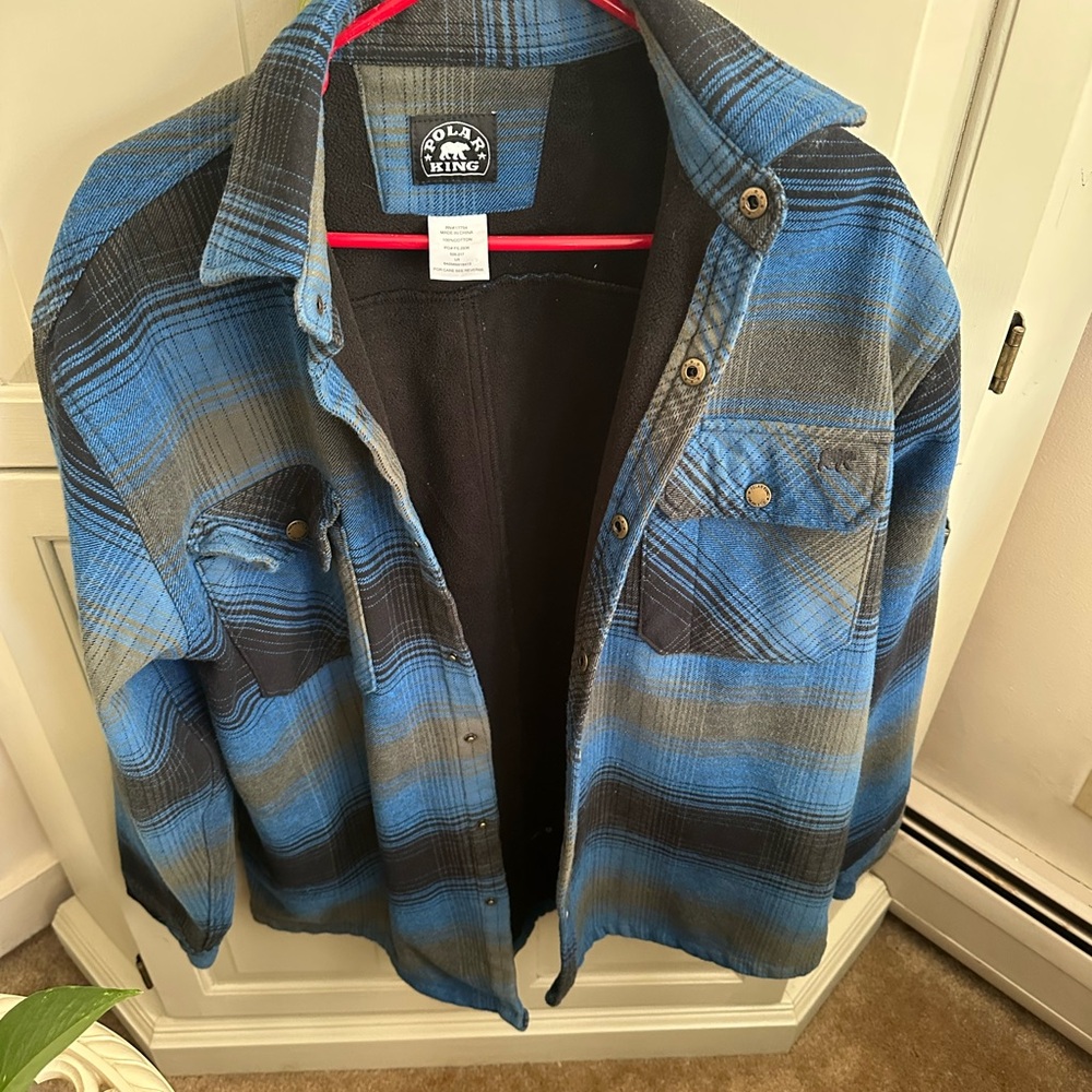 Polar King Blue Plaid Jacket